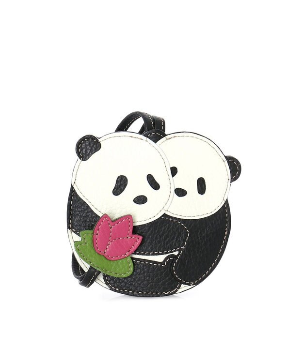 IBIZA アニマーダ　キーケース（双子パンダ） 黒