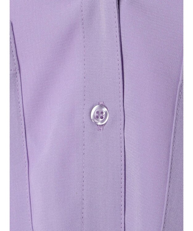 Green Parks ウエストドロストフレンチスリーブチュニック Purple