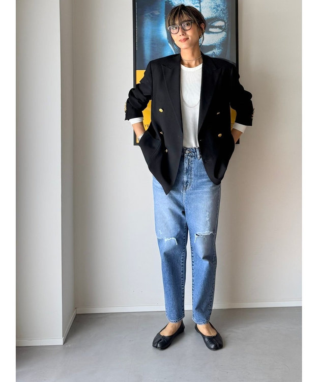 坪田あさみさんコラボ>SALUU STRAIGHT ANKLE / woadblue 坪田あさみさんコラボ>SALUU STRAIGHT ANKLE / woadblue