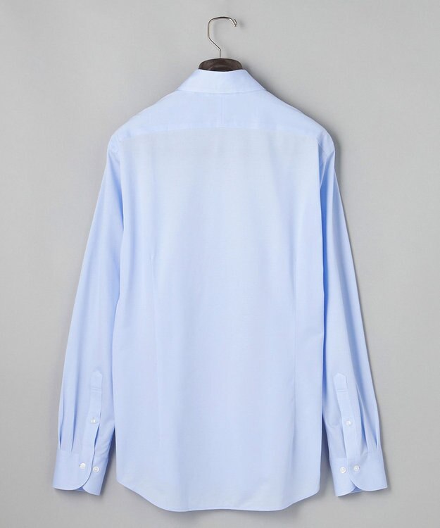 GOTAIRIKU 【ストレッチ/洗える】Albini ジャージ シャツ_ カッタウェイカラー サックスブルー系