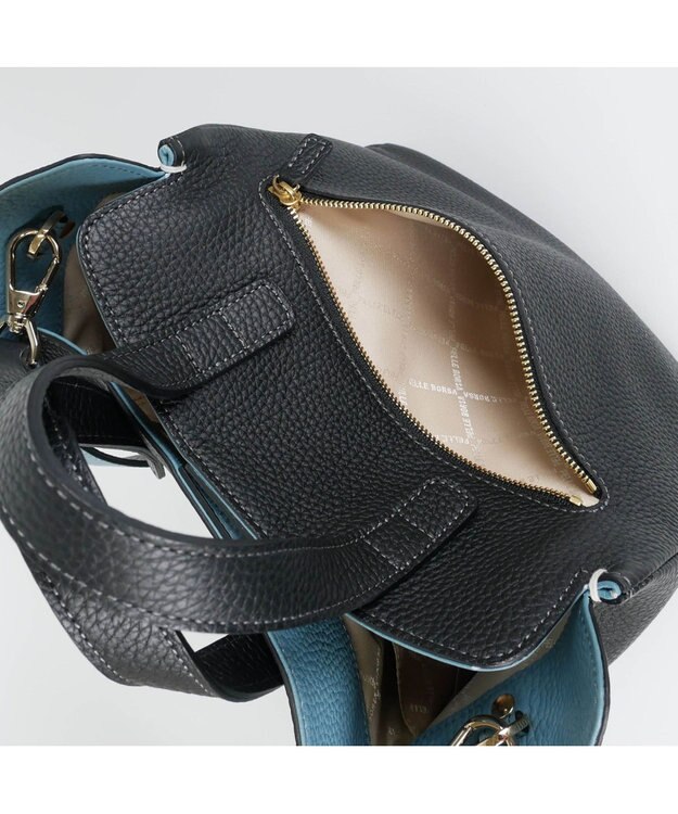 PELLE BORSA 2WAY ボックスバッグ Reinette レネット 4774 ブラック