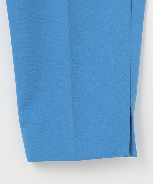 UNFILO 【VERY.3月号掲載/洗える/ストレッチ】ハイウエストカラーパンツ ブルー