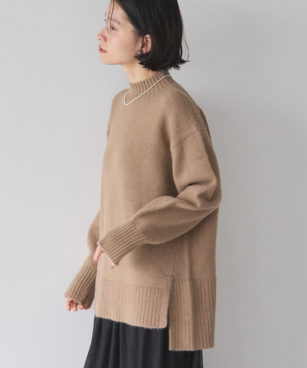 AMERICAN HOLIC サイドスリットニットプルオーバー Mocha