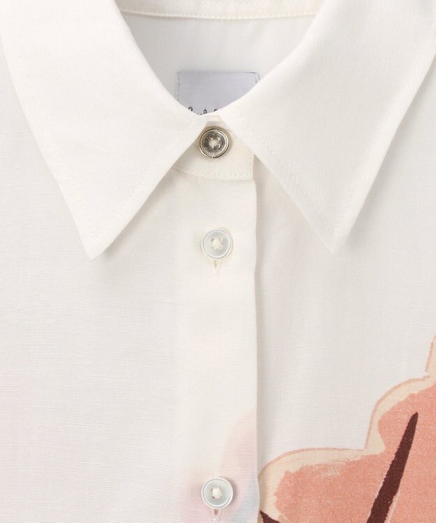 Paul Smith La Peche パネルプリント シャツ ホワイト
