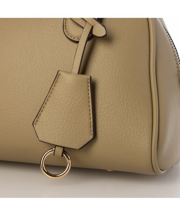 UNBILLION 【テレビ ドラマ着用アイテム】カシュカシュ cachecache / シボフェイクレザー2wayボストンバッグ オリーブ