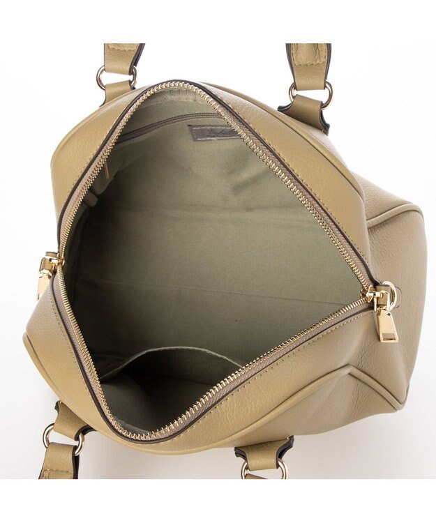 UNBILLION 【テレビ ドラマ着用アイテム】カシュカシュ cachecache / シボフェイクレザー2wayボストンバッグ オリーブ