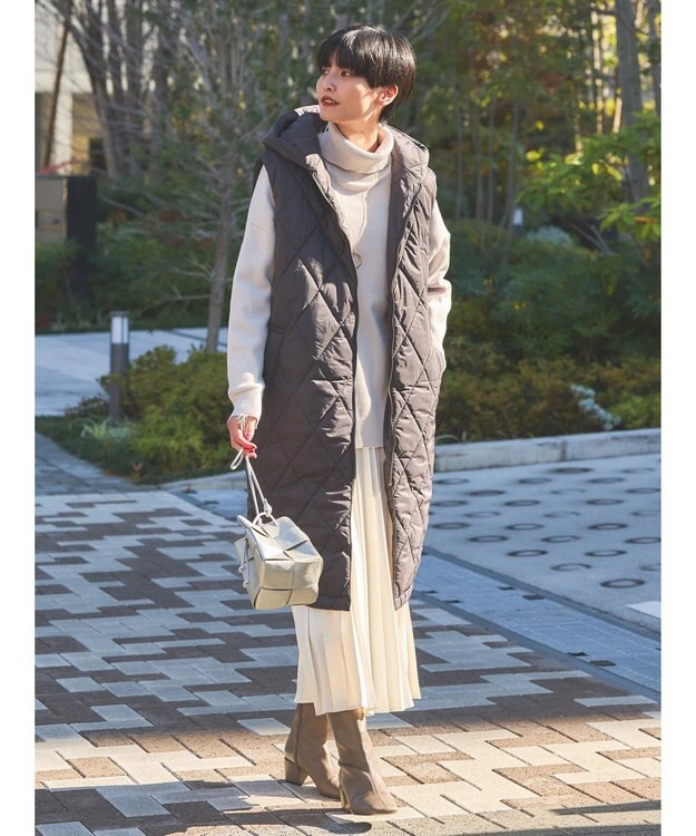 AMERICAN HOLIC バイパチタートルネックニットプルオーバー Gray Beige