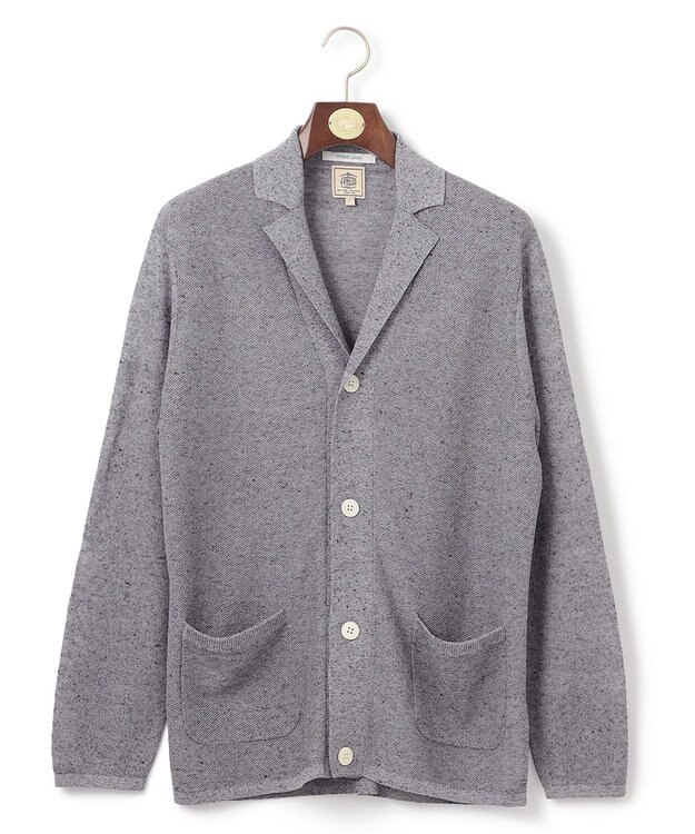 J.PRESS MEN 【HYBRID LINEN】ニットジャケット ライトグレー系7