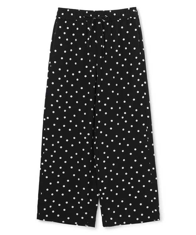 UNFILO 【ウエストゴム】プリント イージーパンツ ドット