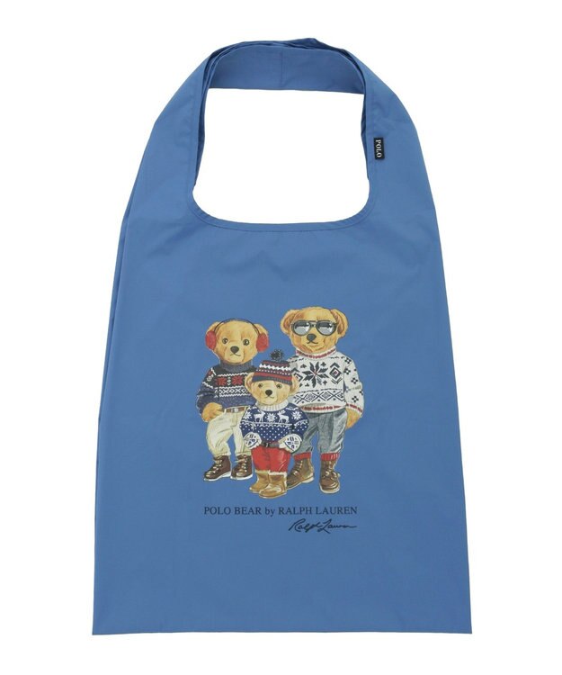 MOONBAT POLO RALPH LAUREN レインバッグ ポロベア／撥水 スカイブルー