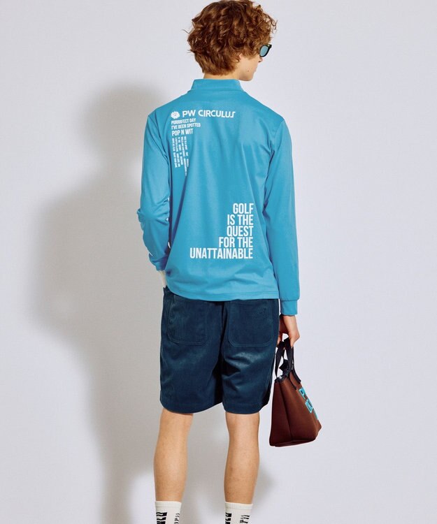 PW CIRCULUS 【手洗い洗濯可 / NEWシーズン素材 / ストレッチ】【MEN】コーデュロイショーツ ゴルフ ネイビー系