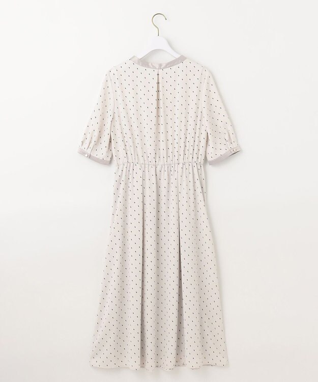 ANY SIS 【洗える】2WAYネック ワンピース アイボリーベース