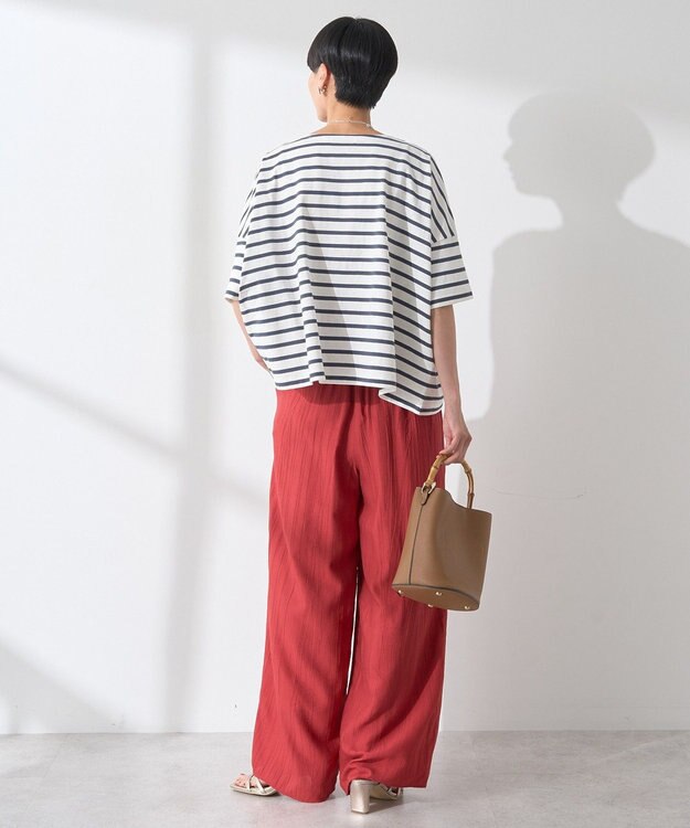 AMERICAN HOLIC バスクボーダー半袖プルオーバー Navy