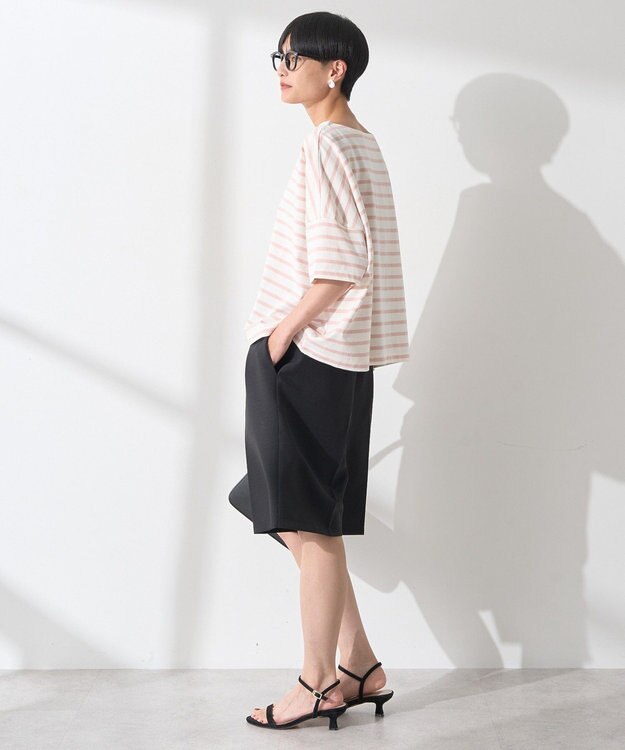 AMERICAN HOLIC バスクボーダー半袖プルオーバー Pink