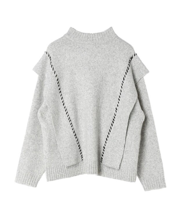 CRAFT STANDARD BOUTIQUE ハンドステッチニットプルオーバー Gray Mixture