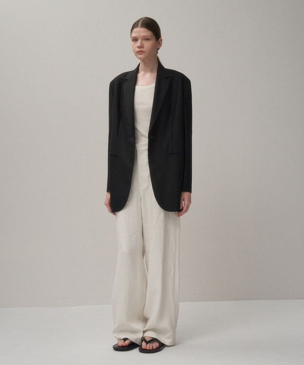 ATON WOOL CUPRA | テーラードジャケット BLACK