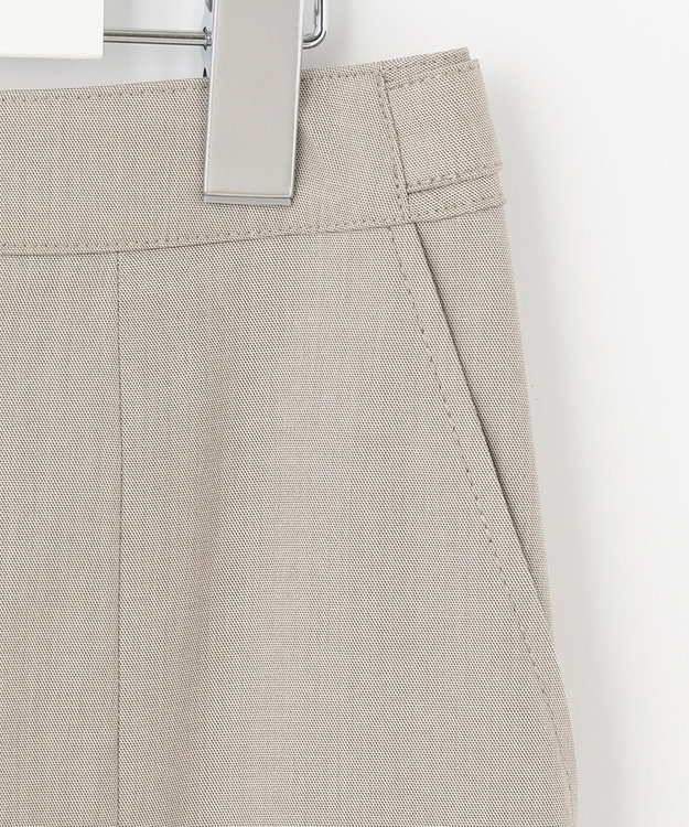 J.PRESS LADIES L 【洗える・撥水・防汚】コットンFITTYシャーク スカート ベージュ系