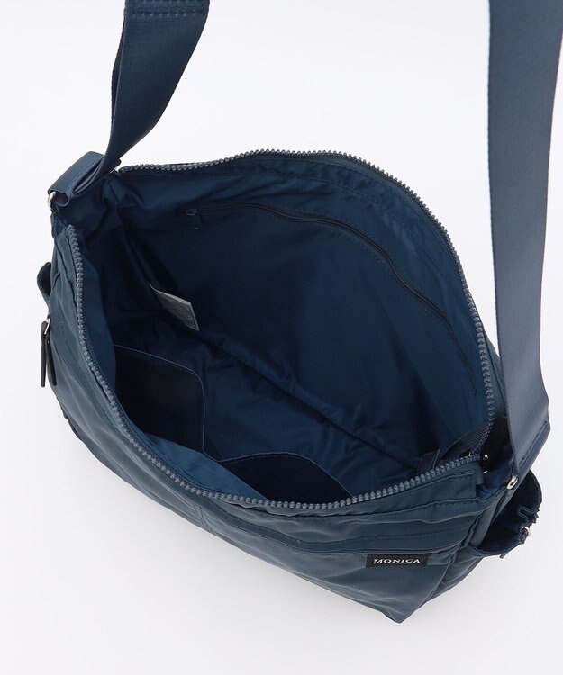 LA BAGAGERIE 【MONICA】サイドジップショルダーバッグ ネイビー