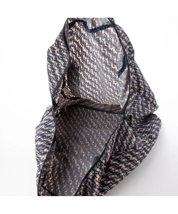 UNBILLION cachecache パッカブルナイロンボストンバッグ ブルーネイビー