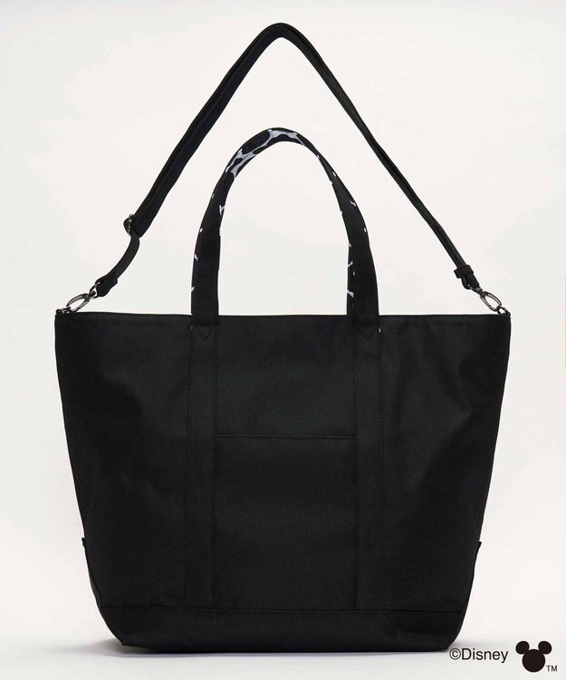 Y'SACCS 【Disney Collection】シルエットプリント2WAYトートバッグ ブラック