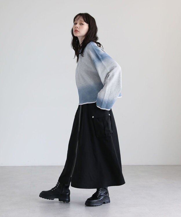 Green Parks ・ＳＵＧＡＲ　ＳＰＯＯＮ　ミリタリーフレアスカート Black