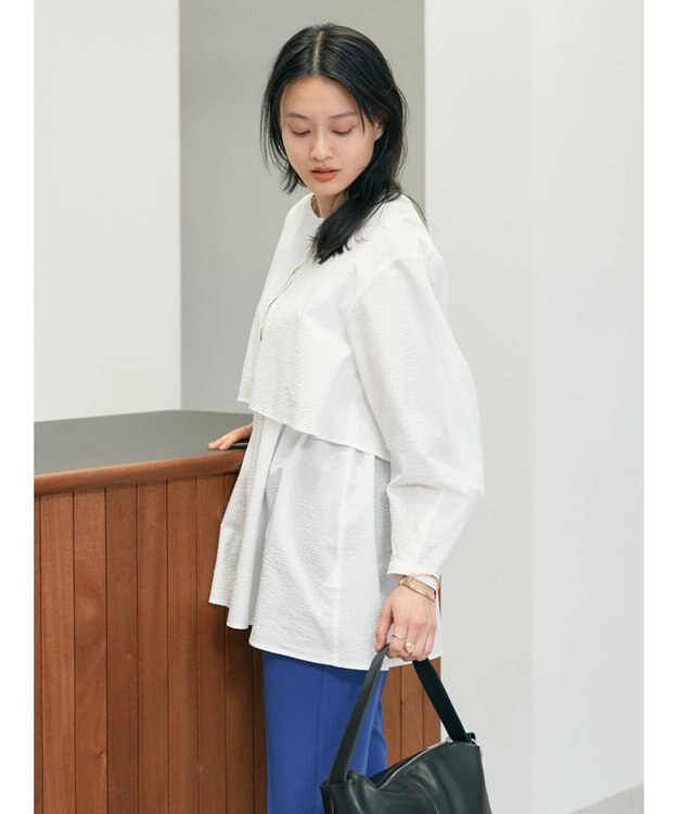 AMERICAN HOLIC サッカーワントーンティアードチュニック Off White