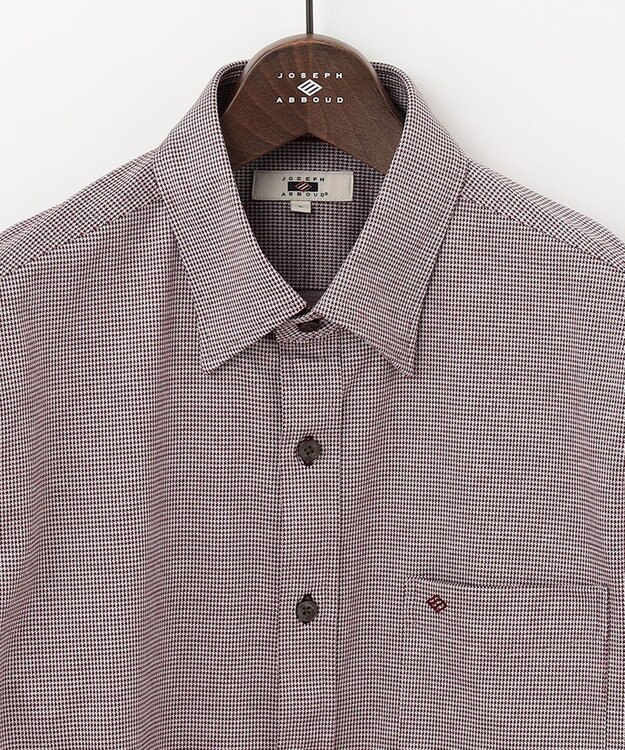 JOSEPH ABBOUD 【快適な着心地/イージーケア】ジャージーシャツ ワイン系7
