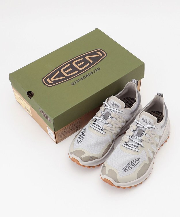 JOSEPH ABBOUD MOUNTAIN 【次世代ハイパフォーマンスシューズ】KEEN・トレッキングシューズ  ZIONIC SPEED アイボリー系