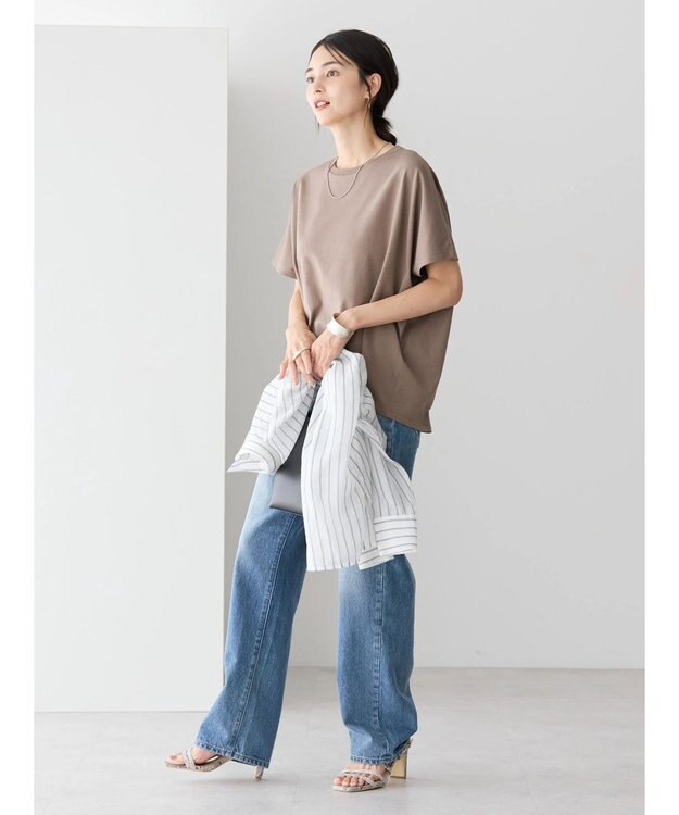 AMERICAN HOLIC 接触冷感裾タックカットプルオーバー Mocha