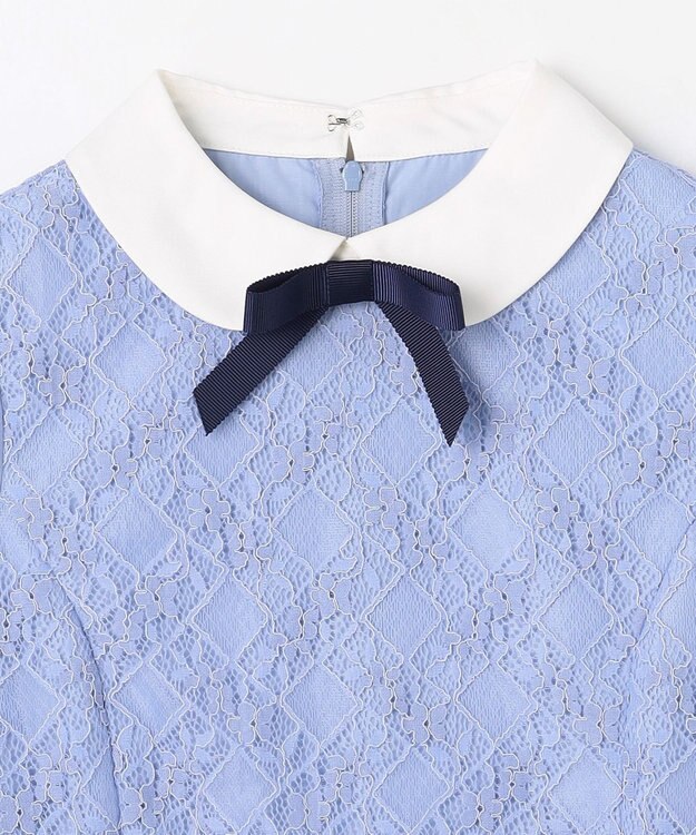 組曲 KIDS 【150-170㎝】 レースワンピース サックスブルー