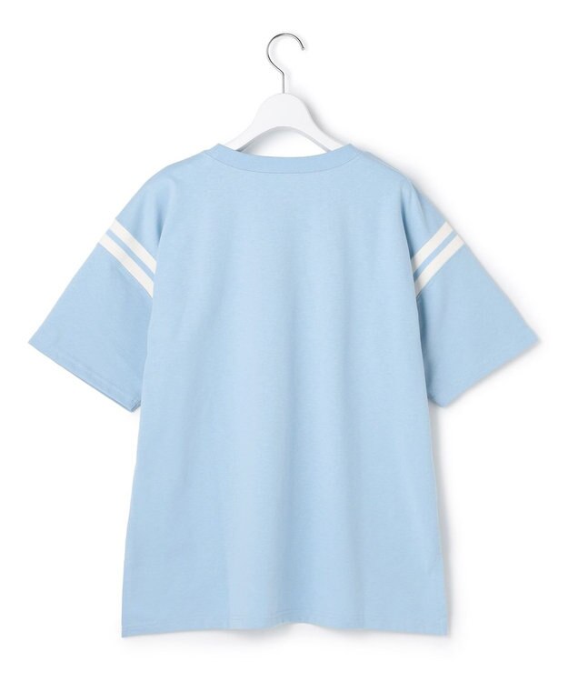 J.PRESS YORK STREET 【WOMEN】フットボールTシャツ サックスブルー系