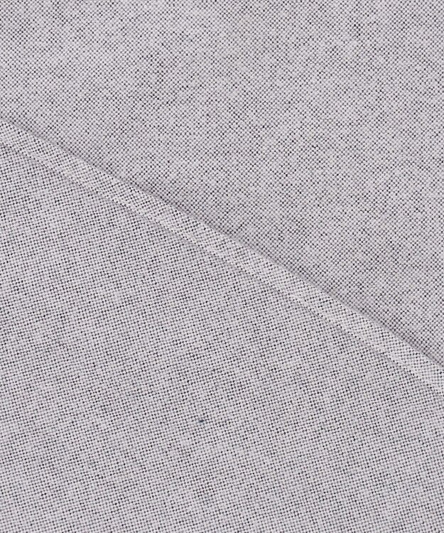 J.PRESS YORK STREET 【UNISEX】オックス起毛 バンドカラーシャツ ライトグレー系