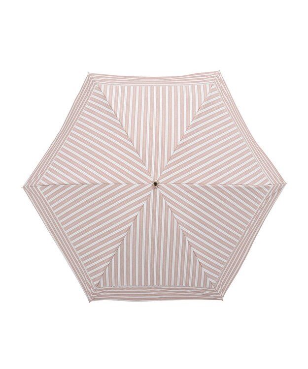 MOONBAT GRACY(グレイシー) 晴雨兼用日傘 折りたたみ傘 T/C Shirts stripe テラコッタ