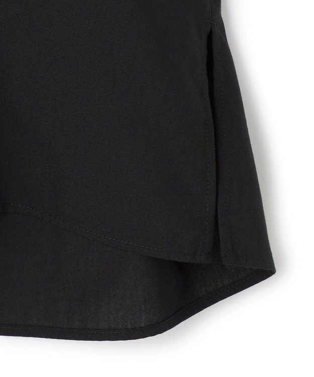 UNFILO L エンブロイダリー ブラウス ブラック