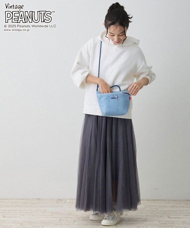 ROOTOTE 8438【スヌーピー】IP.サコッシュ.ポリ.ピーナッツ-0F 03：サックス