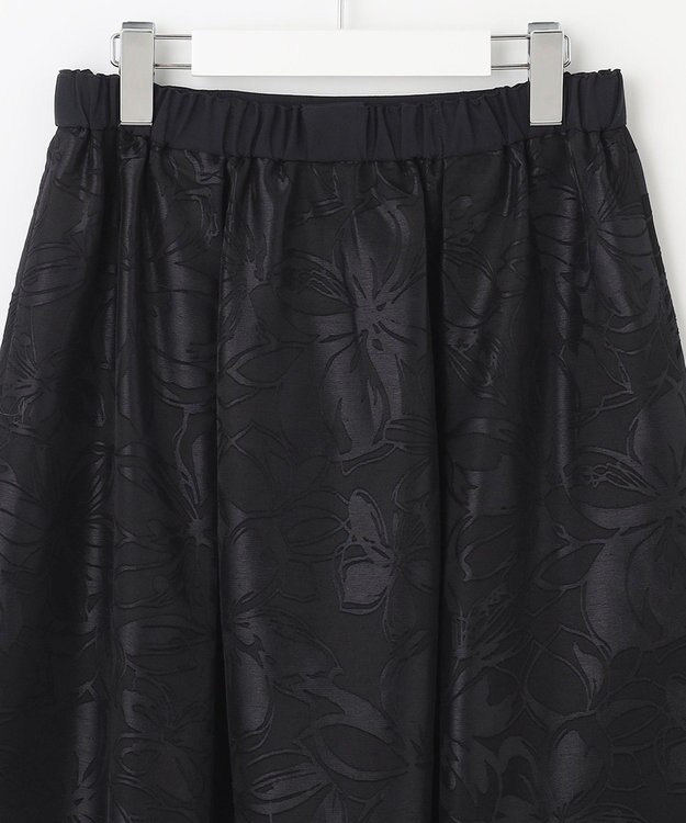 自由区 【XSサイズ～/洗える/リバーシブル】フラワーオパール リバーシブルスカート ネイビー系