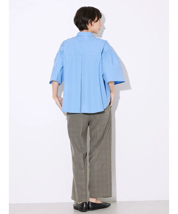 AMERICAN HOLIC ウエストイージーストレートパンツ Check Black