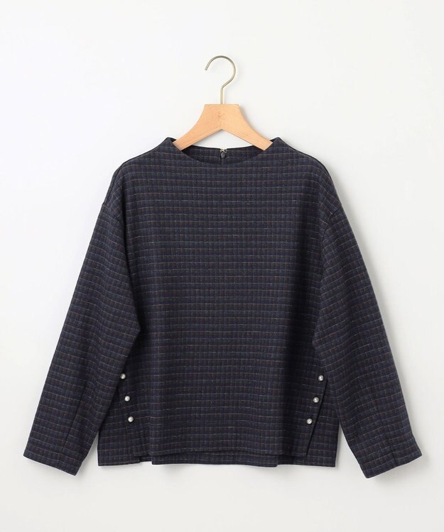 組曲 S 【2SET・WEB限定】ウール混ジャージー セットアップ ネイビーチェック系3