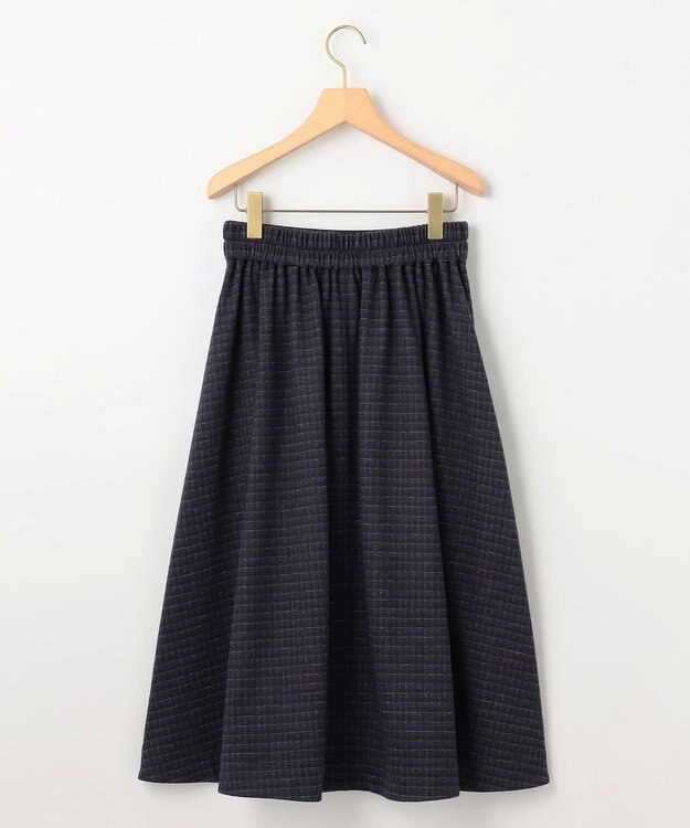 組曲 S 【2SET・WEB限定】ウール混ジャージー セットアップ ネイビーチェック系3