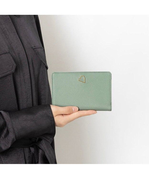 LANVIN en Bleu アーリ 財布機能付きカードケース グレイッシュブルー