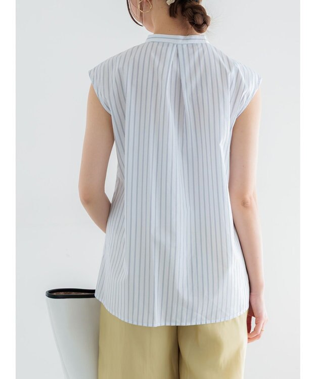 Te chichi リーフレースノースリーブチュニックシャツ オフホワイト