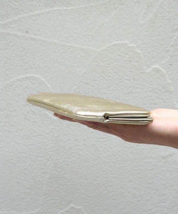 FOLNA RD ロング天溝がま口 財布 ゴールド