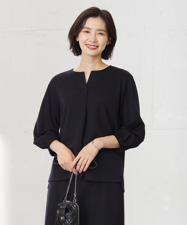 J.PRESS LADIES セルロースリバー カットソー ネイビー系