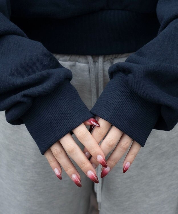 WEGO グラフィックショートプルパーカー ネイビー