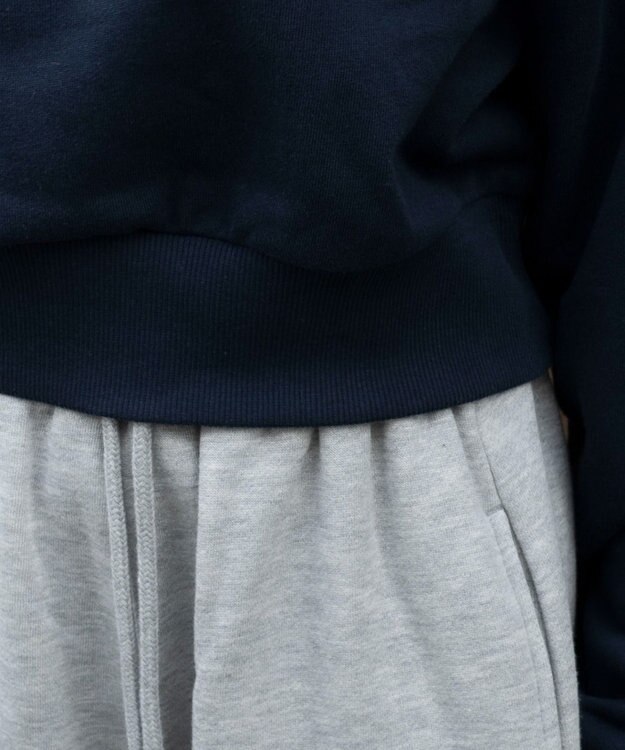 WEGO グラフィックショートプルパーカー ネイビー