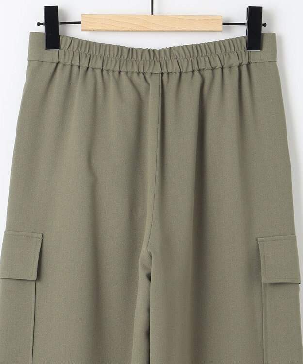 SHARE PARK LADIES サイドポケットブッチャーパンツ カーキ系