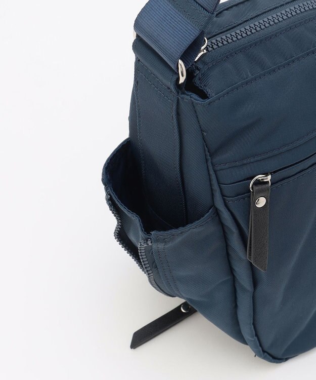 LA BAGAGERIE 【MONICA】サイドジップショルダーバッグ ネイビー