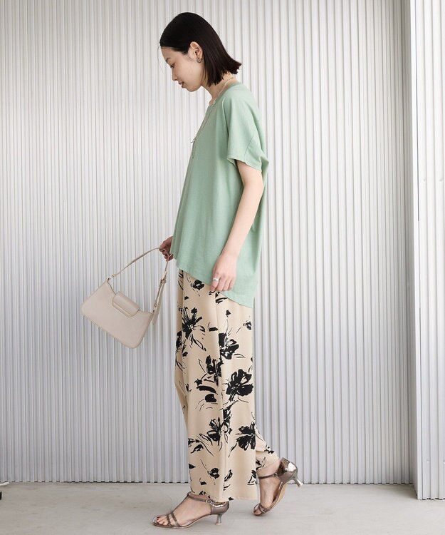 AMERICAN HOLIC 【WEB限定】アソートギャザー柄パンツ Beige