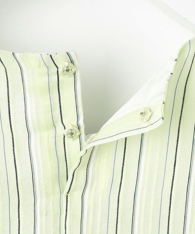 J.PRESS LADIES 【洗える】ランダムストライプ シアー プルオーバー カットソー ライムストライプ系