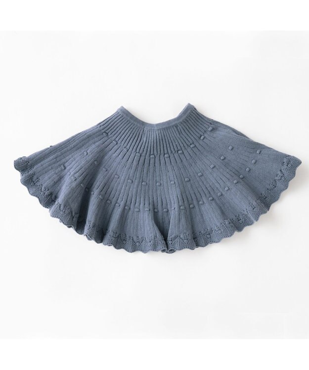 ami amie レース風付け衿　親子兼用OK ブルー